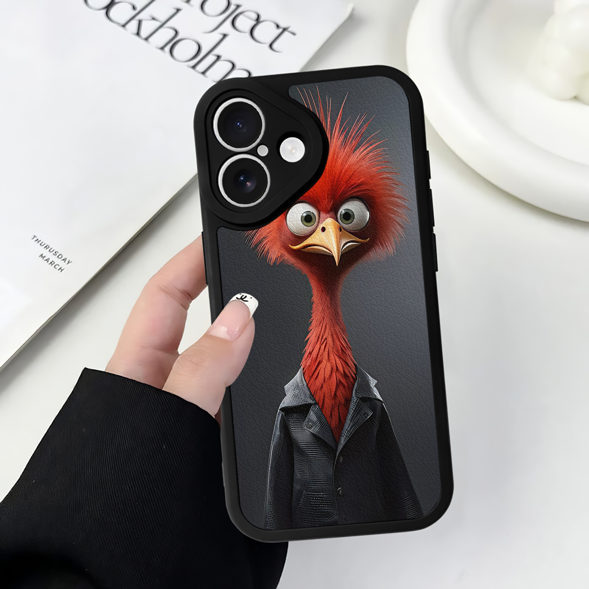 （画像用） Angry Birds アングリーバード 【iPhone 16シリーズ対応】シリコンスマホケース（レザー調） 材質：シリコン